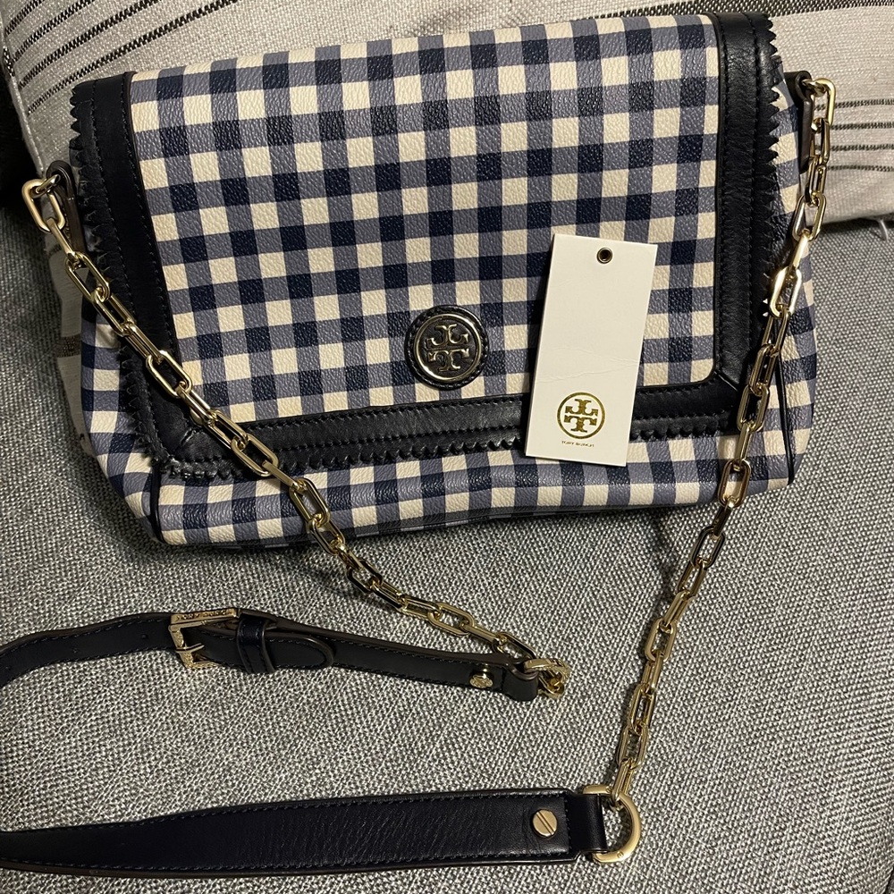 Tory Burch Kerrington Gingham Handbag
